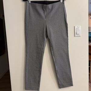 Black and White legging/pants with side zipper size 8